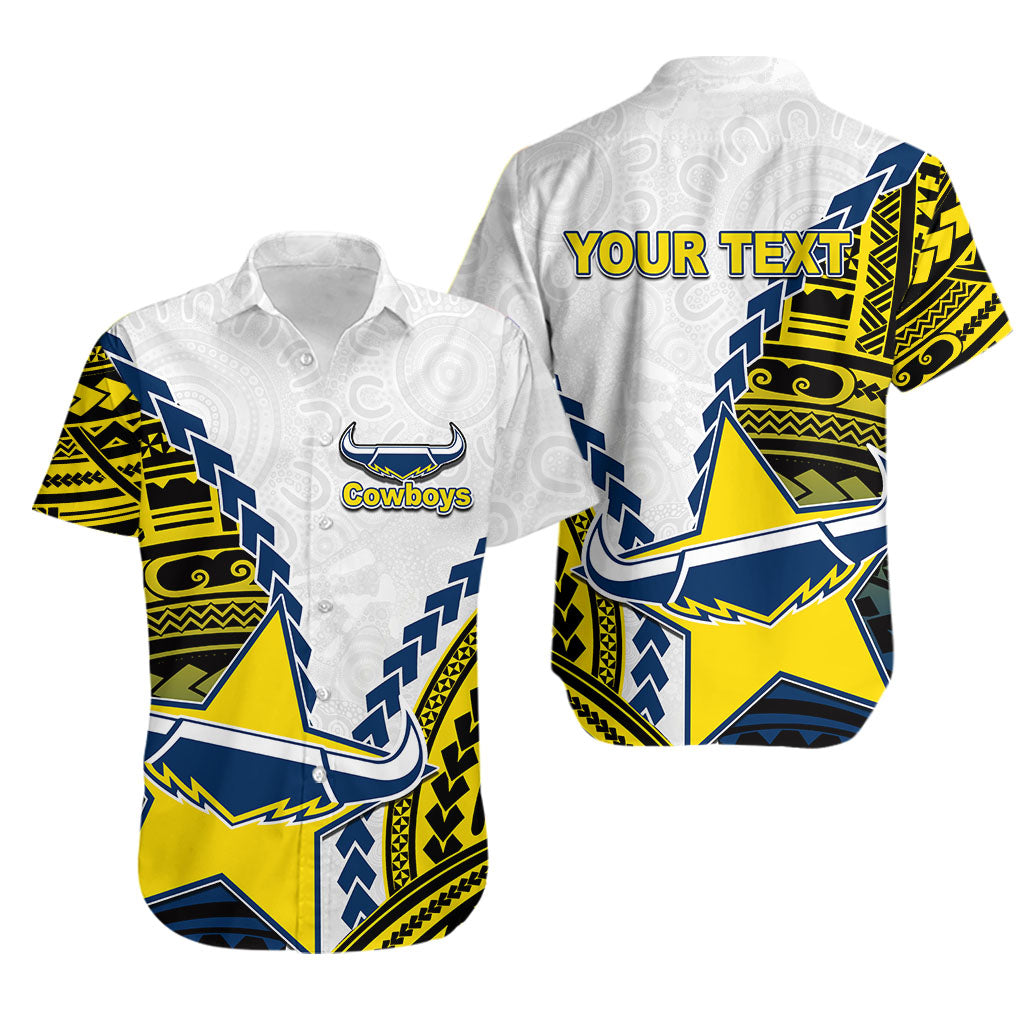Cowboys Rugby Hawaiian Shirt Mix Polynesian