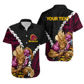 Broncos Rugby Hawaiian Shirt Mix Polynesian
