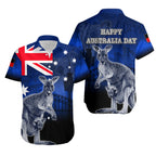 Australia Day Hawaiian Shirt Kangaroo