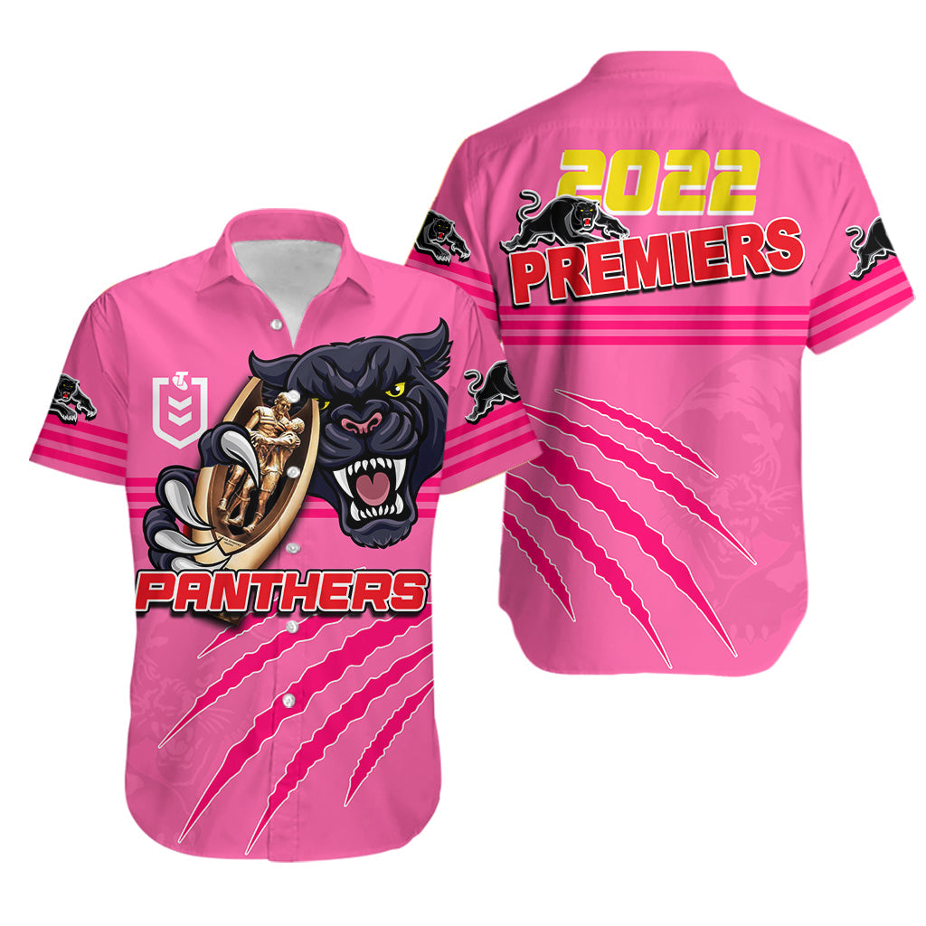 Panthers Rugby Hawaiian Shirt Premiers 2022 Pink Vibe
