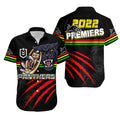 Panthers Rugby Hawaiian Shirt Premiers 2022 Black Vibe