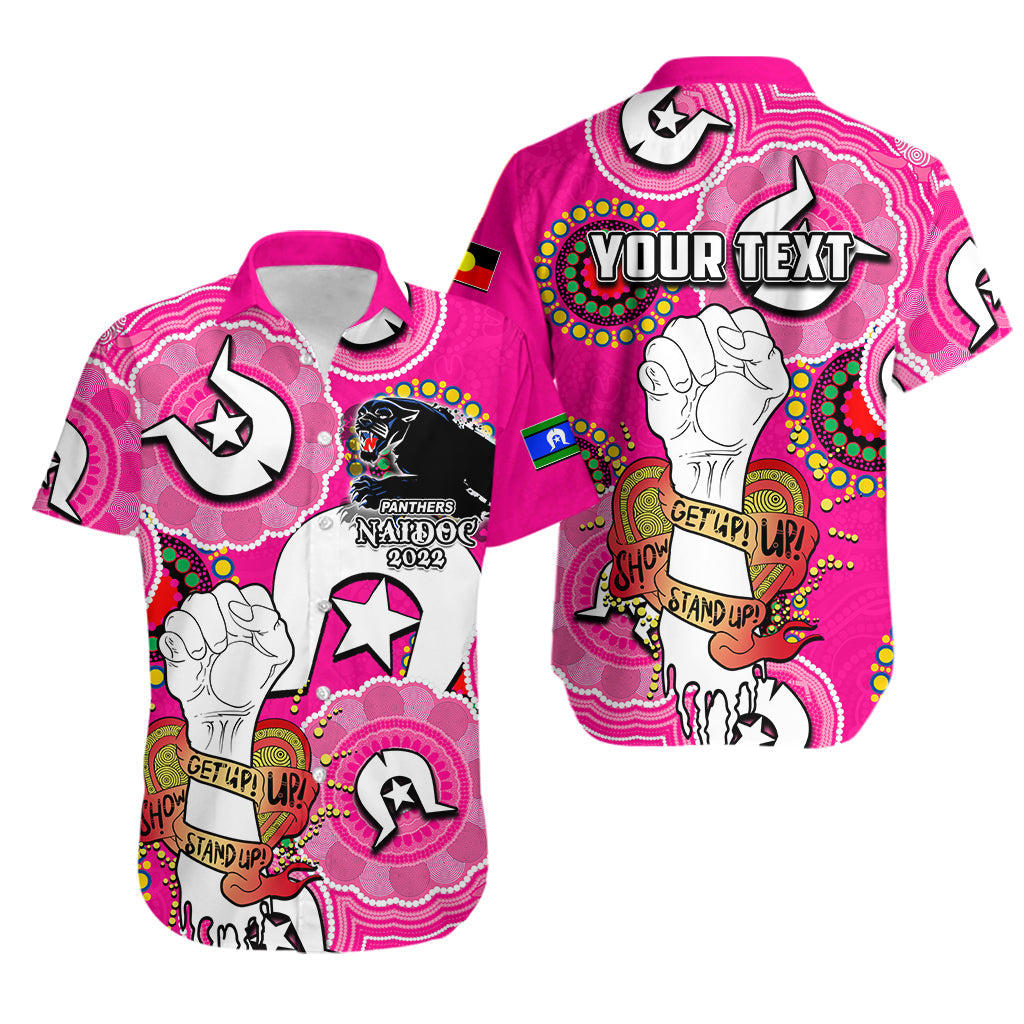 custom-personalised-panthers-rugby-naidoc-week-2022-hawaiian-shirt-lets-fight-together-pink-style