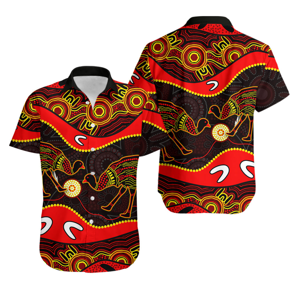 Emu Aboriginal Hawaiian shirt Style No.2
