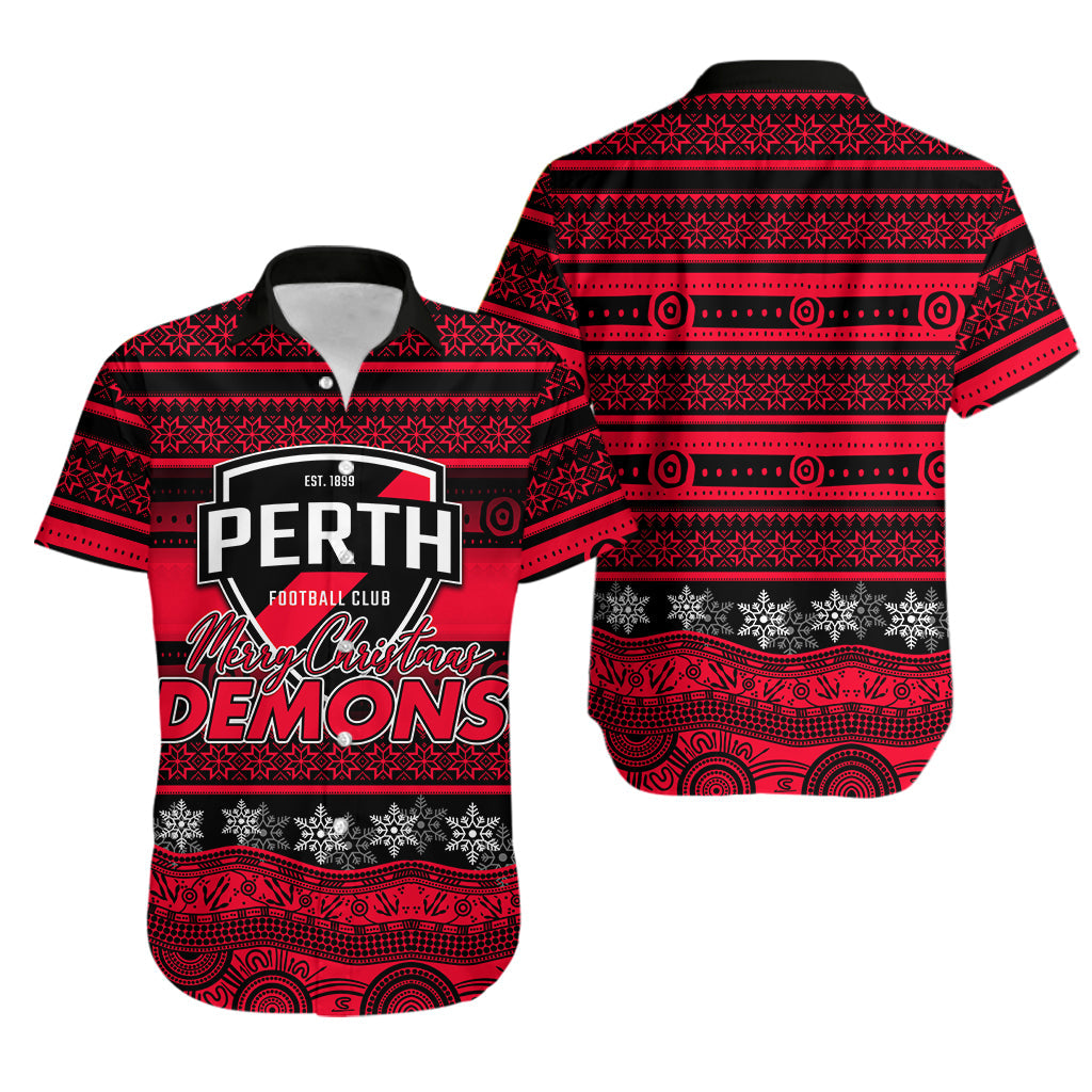 Perth Football Club Hawaiian Shirt Christmas 2021 Style