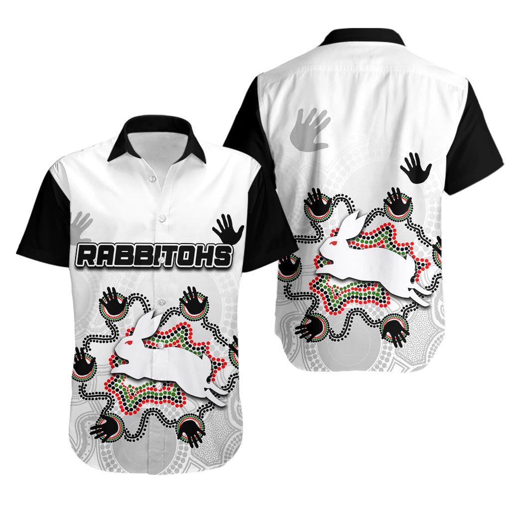 South Sydney Rabbitohs Hawaiian Shirt Aboriginal Hand LT6 - Vibe Hoodie