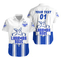 (Custom Personalised) Laramba Roos Football Club Hawaiian Shirt Kangaroos Original - Blue, Custom Text And Number