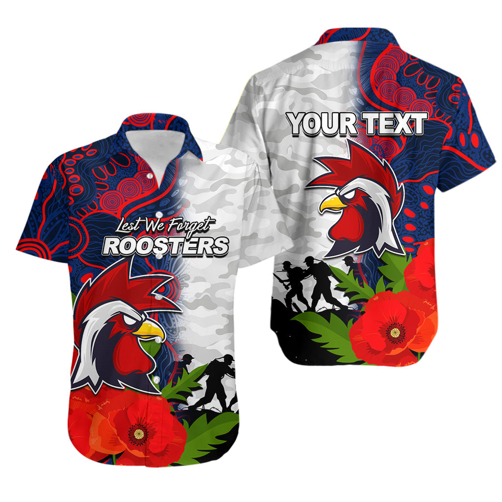 custom-personalisedroosters-anzac-day-aboriginal-mix-army-patterns-hawaiian-shirt