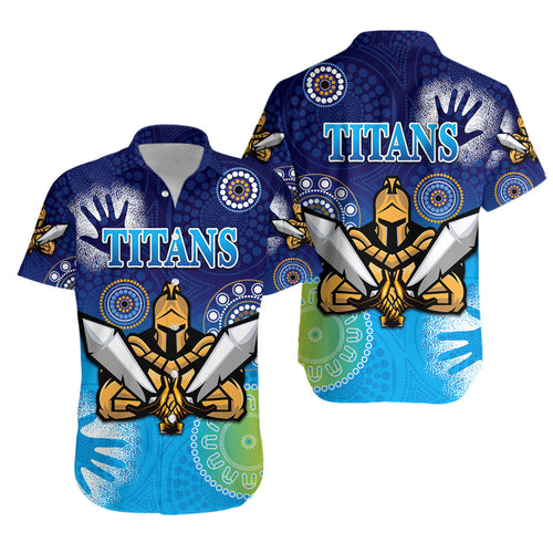 Gold Coast Titans Hawaiian Shirt 2021 Simple Indigenous LT8 - Vibe Hoodie