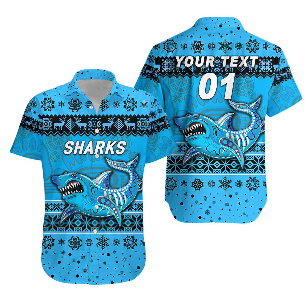 custom-personalised-cronulla-sutherland-sharks-hawaiian-shirt-christmas-simple-style-blue