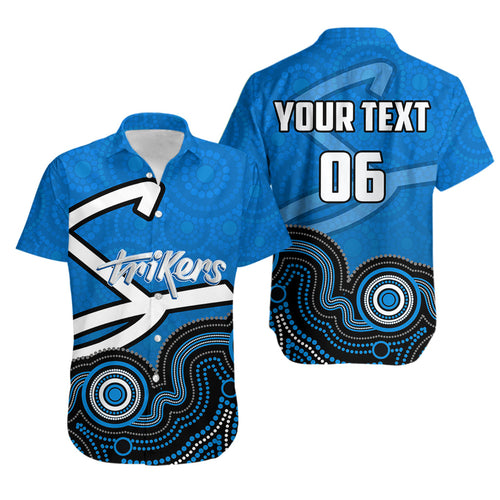 (Custom Personalised And Number)Adelaide Strikers Hawaiian Shirt Cricket Aboriginal Style