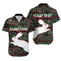 (Custom Personalised)South Sydney Rabbitohs  Hawaiian Shirt Aboriginal Patterns