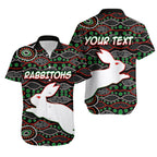 (Custom Personalised)South Sydney Rabbitohs  Hawaiian Shirt Aboriginal Patterns