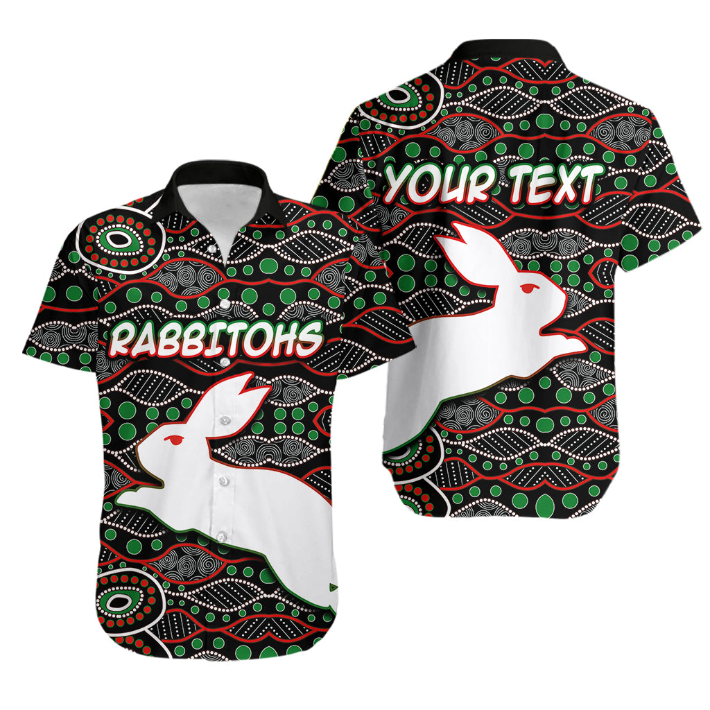 (Custom Personalised)South Sydney Rabbitohs  Hawaiian Shirt Aboriginal Patterns