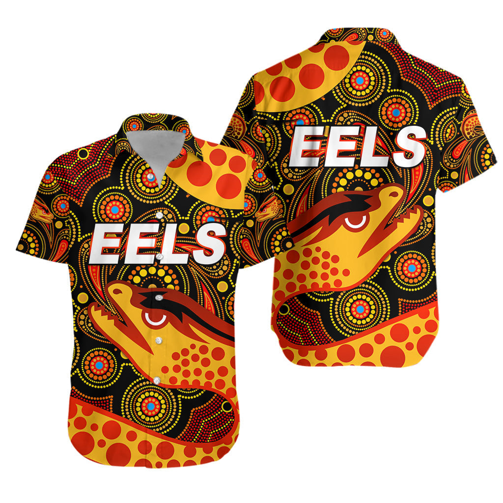 Parramatta Eels Hawaiian Shirt 2021 Indigenous Vibes - Black