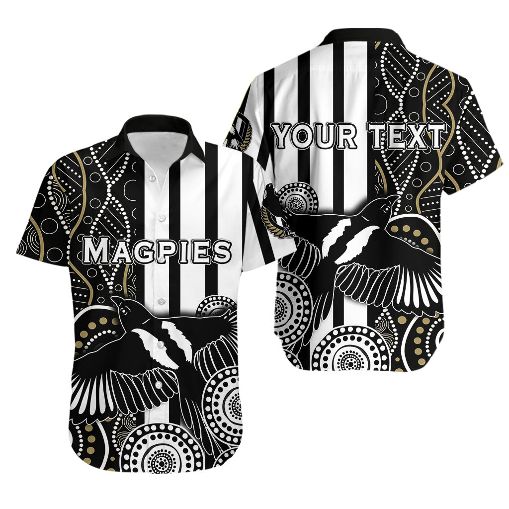 (Custom Personalised) Magpies Indigenous Hawaiian Shirt