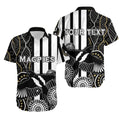(Custom Personalised) Magpies Indigenous Hawaiian Shirt
