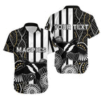 (Custom Personalised) Magpies Indigenous Hawaiian Shirt