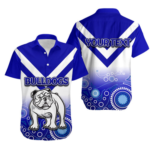 (Custom Personalised) Bulldogs Hawaiian Shirt Aboriginal Simple LT6 - Vibe Hoodie