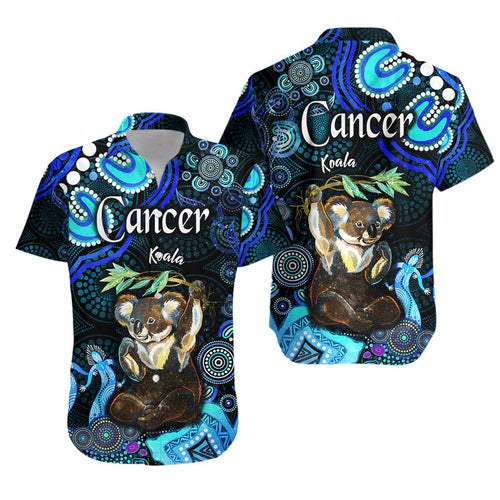 australian-astrology-hawaiian-shirt-cancer-koala-zodiac-aboriginal-vibes-blue