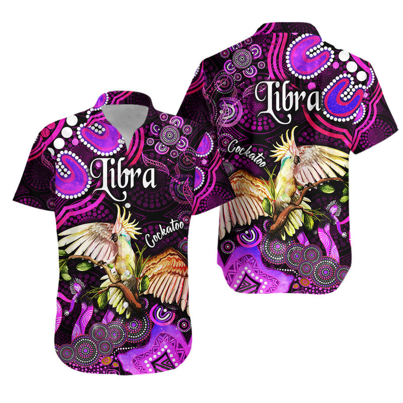 australian-astrology-hawaiian-shirt-libra-cockatoo-glider-zodiac-aboriginal-vibes-pink
