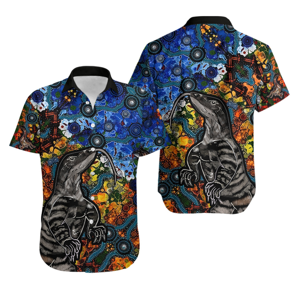 Aboriginal Lizard Tribal Hawaiian Shirt LT6