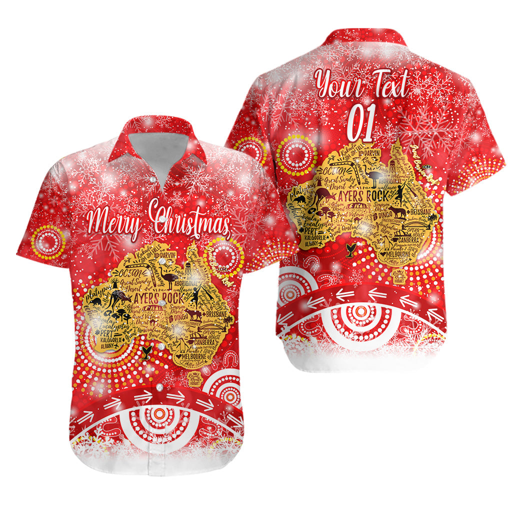 custom-personalised-australia-map-christmas-hawaiian-shirt-original-style-red