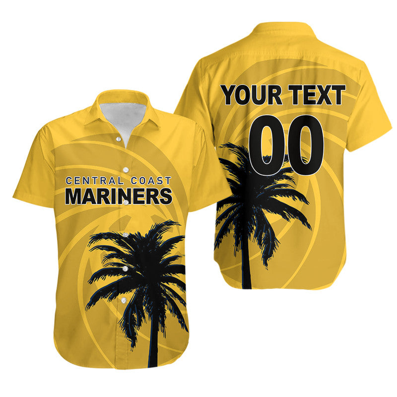 custom-personalised-and-number-mariners-football-hawaiian-shirt-yellow-simple-style