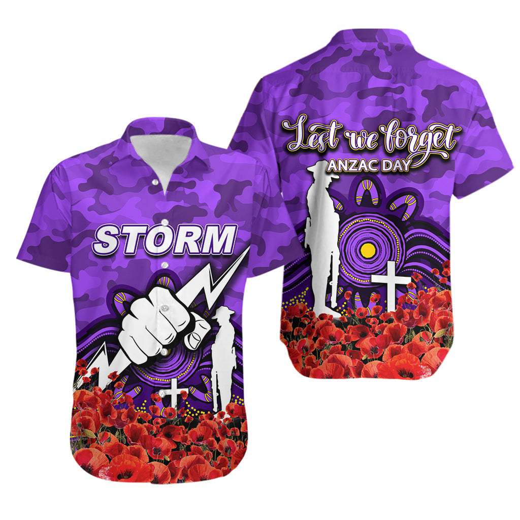 melbourne-storm-hawaiian-shirt-anzac-day-poppy-flowers-with-army-patterns