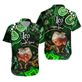 australian-astrology-hawaiian-shirt-leo-dragon-lizard-zodiac-aboriginal-vibes-green