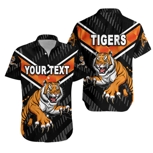 (Custom Personalised) Wests Tigers Hawaiian Shirt 2021 Simple NO.1 LT8 - Vibe Hoodie