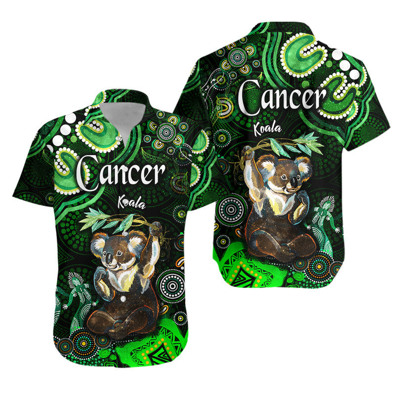 australian-astrology-hawaiian-shirt-cancer-koala-zodiac-aboriginal-vibes-green