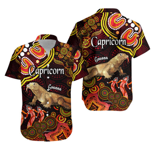 australian-astrology-hawaiian-shirt-capricorn-goanna-zodiac-aboriginal-vibes-red