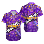 (Custom Personalised) Melbourne Storm Hawaiian Shirt Aboriginal Dot