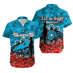 cronulla-sutherland-sharks-hawaiian-shirt-anzac-day-poppy-flowers-with-army-patterns