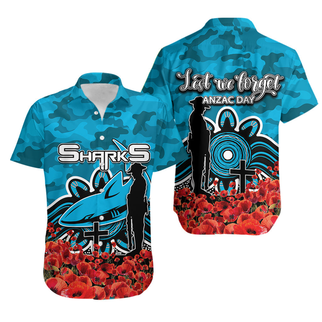 cronulla-sutherland-sharks-hawaiian-shirt-anzac-day-poppy-flowers-with-army-patterns