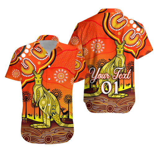 custom-personalised-aboriginal-art-kangaroo-hawaiian-shirt-indigenous-unique-vibes-orange