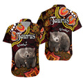 australian-astrology-hawaiian-shirt-taurus-wombat-zodiac-aboriginal-vibes-red