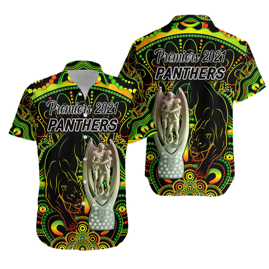 Penrith Panthers Hawaiian Shirt 2021 Indigenous Premiers - Trophy
