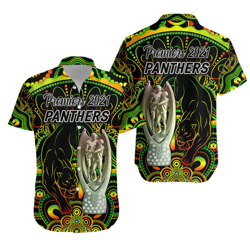 Penrith Panthers Hawaiian Shirt 2021 Indigenous Premiers - Trophy