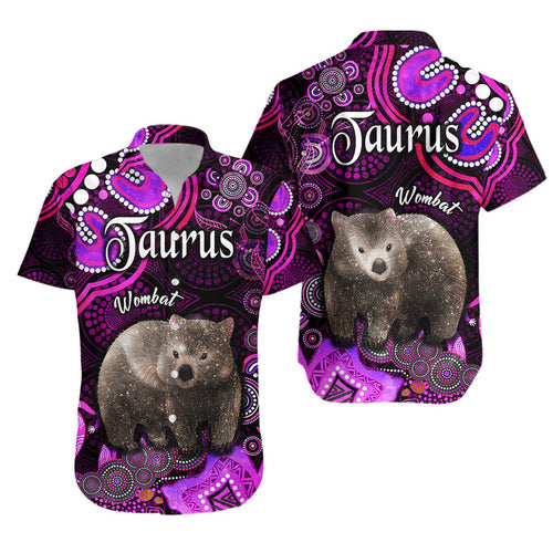 australian-astrology-hawaiian-shirt-taurus-wombat-zodiac-aboriginal-vibes-pink
