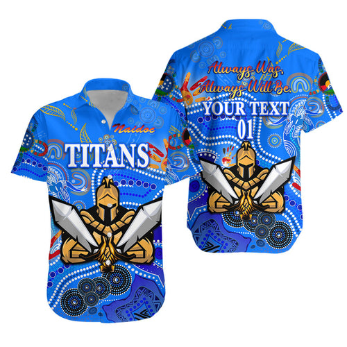 (Custom Personalised) Gold Coast Titans Hawaiian Shirt 2021 Naidoc, Custom Text And Number LT8 - Vibe Hoodie