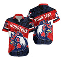 (Custom Personalised) Sydney Hawaiian Shirt Roosters 2021 Sporty Indigenous