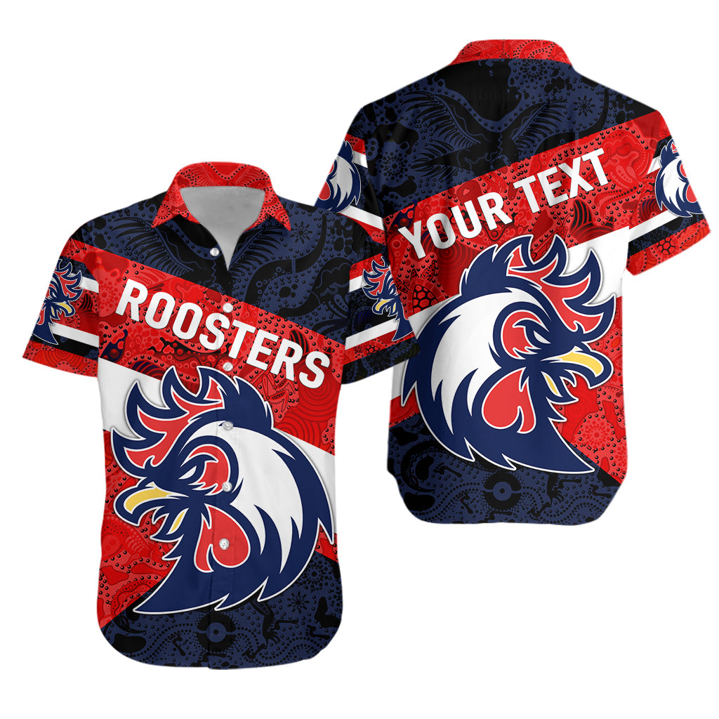 (Custom Personalised) Sydney Hawaiian Shirt Roosters 2021 Sporty Indigenous