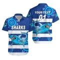 (Custom Personalised) East Fremantle Football Club Hawaiian Shirt Sharks Indigenous Version, Custom Text And Number