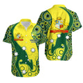Cricket Hawaiian Shirt Australian Cricket Aboriginal Dot Patterns