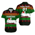 custom-personalised-south-sydney-rabbitohs-hawaiian-shirt-christmas-simple-style-black