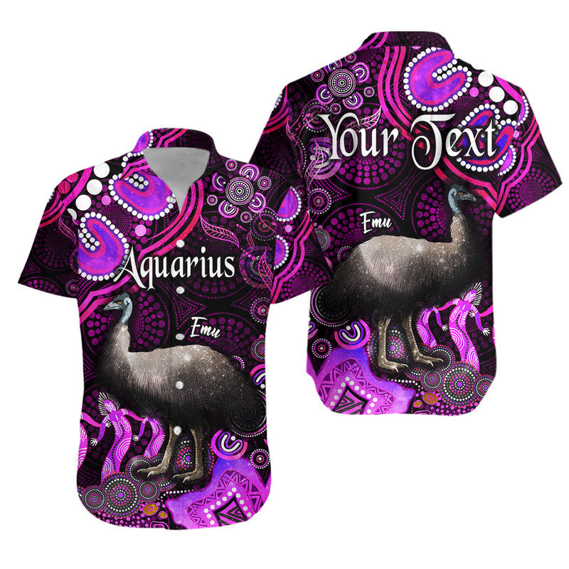 custom-personalised-australian-astrology-hawaiian-shirt-aquarius-emu-glider-zodiac-aboriginal-vibes-pink