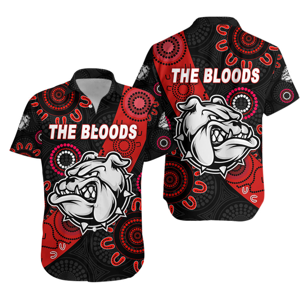 West Football Club Alice Springs Hawaiian Shirt The Bloods Indigenous Version LT8 - Vibe Hoodie