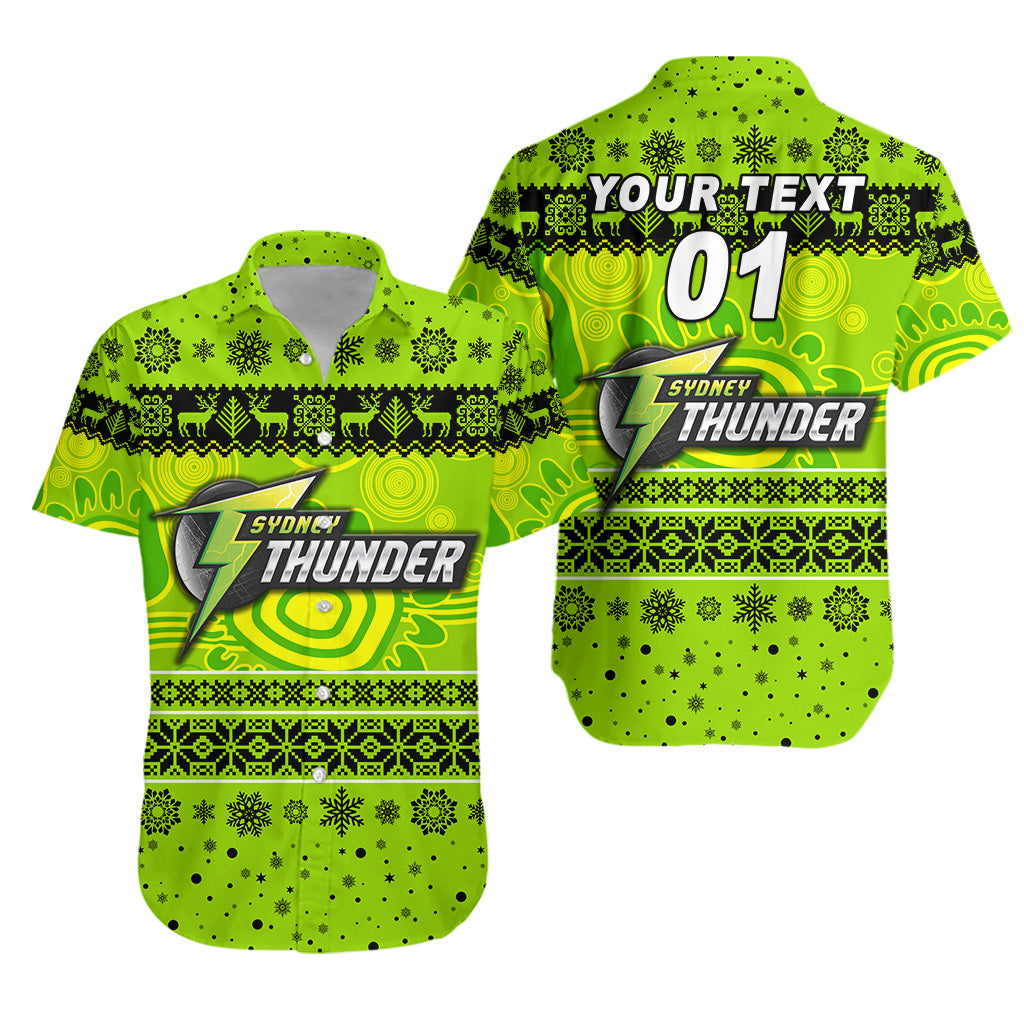 custom-personalised-sydney-thunder-hawaiian-shirt-christmas-simple-style