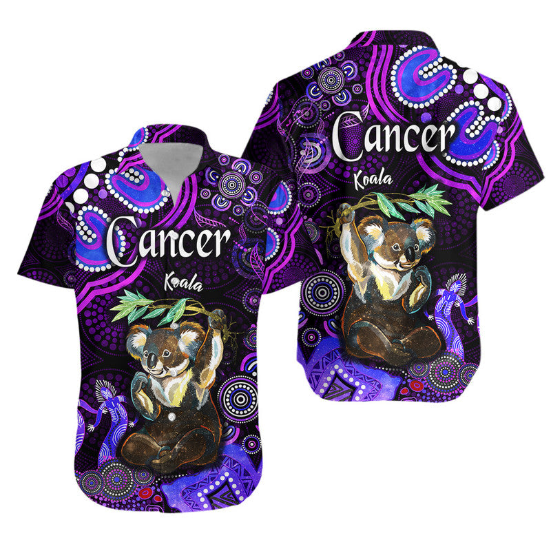 australian-astrology-hawaiian-shirt-cancer-koala-zodiac-aboriginal-vibes-purple
